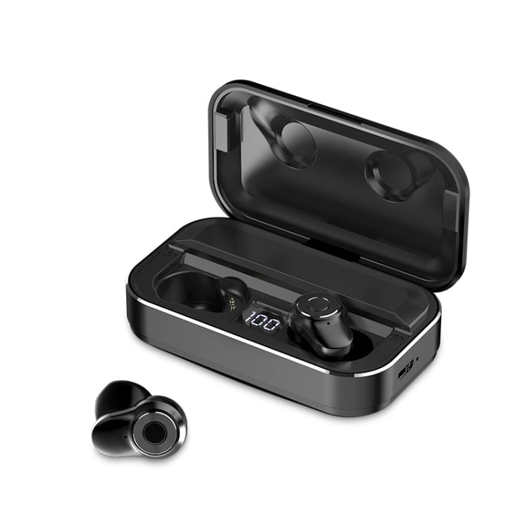 Écouteurs sans fil Bluetooth 5.0 tactiles A6 TWS avec boîtier de charge et écran LED intelligent, assistant vocal, connexion mémoire et appels HD, A6 noir, A6 bleu, A6 argent